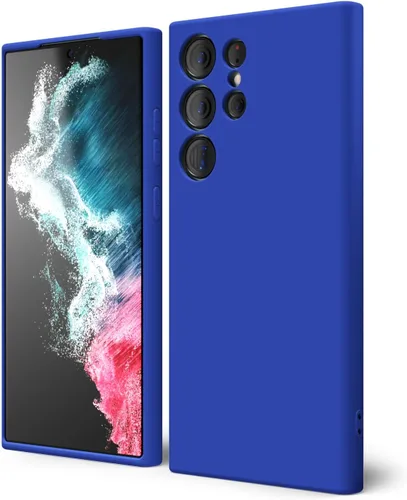 Miniatura 359 de oakxco Funda para teléfono Samsung Galaxy S21 Ultra con agarre de silicona líquida, bonita funda delgada y delgada de goma suave de TPU lisa
