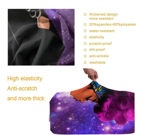 Miniatura 3 de Maleta De Viaje Protector Explosión Pelo Girl3 Elástica Protectora Lavable Cubierta De Equipaje Con Cremallera Oculta Adecuado Para, estilo9