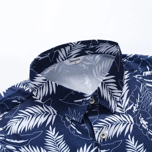 Miniatura 4 de Camisa hawaiana para hombre, manga corta, con botones, ropa de playa, unisex, flamencos, verano, camisas florales Aloha
