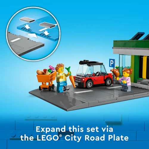 Miniatura 4 de LEGO My City Grocery Store 60347 - Juego de juguetes de construcción para niñas, niños y niños a partir de 6 años (404 piezas)