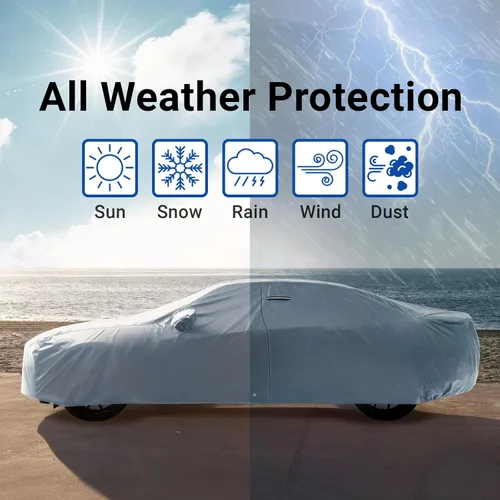 Miniatura 9 de iCarCover Compatible con: Bentley Continental GT, GTC, 2003-2019, funda completa para automóvil, impermeable, resistente a todo tipo de clima