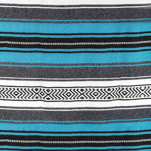 Miniatura 3 de Airooglee Manta mexicana grande de 69 pulgadas de largo x 51 pulgadas de ancho, perfecta para yoga, al aire libre, playa, serape, pícnic, camping