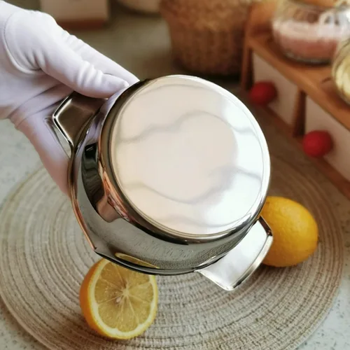 Miniatura 6 de Exprimidor de naranja limón, exprimidor manual de acero inoxidable, exprimidor de cítricos de mano, exprimidor de limón con tazón exprimidor colador