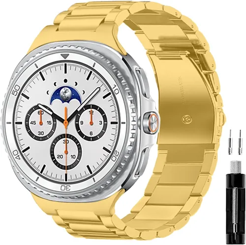 Miniatura 10 de GOLDTOLUCK No Gap Stainless Steel Band Compatible with Samsung Galaxy Watch 8 7 6 5 4 Classic FE Pro Ultra 40mm 44mm 46mm 43mm 47mm 45mm 42mm