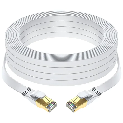 Miniatura 12 de Cable Ethernet Cat 8 de 10 pies, cable de red LAN de internet de alta velocidad para exteriores e interiores de servicio pesado, cable de conexión