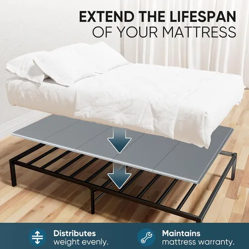 Miniatura 5 de Bunkie Board - Tablas de cama tamaño individual de 38 x 75 pulgadas para debajo del colchón, tablero de soporte de madera reforzada resistente
