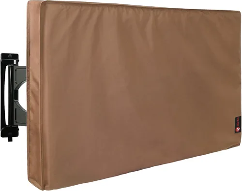 Miniatura 8 de iBirdie Cubierta impermeable para TV de pantalla plana exterior de 46 a 48 pulg., protector de pantalla de tela gruesa 600D, 44.5 x 27.5 x 5.5 pulg.