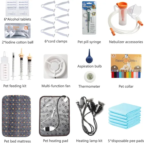 Miniatura 7 de Incubadora para cachorros con calefacción y ventilador, incubadora ideal para cachorros y gatitos, asegura una buena ventilación y control