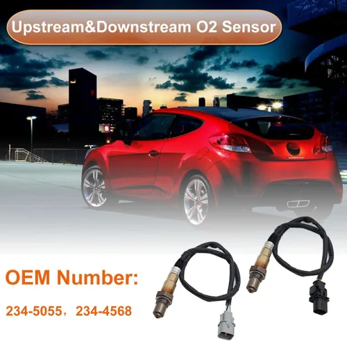 Miniatura 3 de Sensor de Oxígeno Upstream & Downstream O2 Sensor 234-5055, 234-4568 Compatible con Hyundai Accent 2012-2014, para Hyundai Veloster 2012-2014
