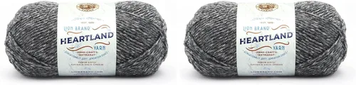 Miniatura 73 de Lion Brand Yarn Heartland Yarn - Hilo multicolor para tejer, tejer y tejer, paquete de 3, color congaree
