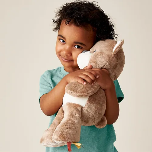 Miniatura 9 de Itzy Ritzy Snuggles Juguete de Peluche – Animal de Peluche Suave para Bebés, Niños y Adultos – Cintas Sensoriales y Telas Texturizadas para Juego