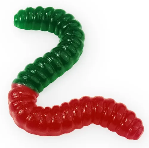 Miniatura 6 de Gusano de gomita gigante – Caramelo de gomita grande de 2 libras con gran sabor afrutado de GGB Candies (azul frambuesa/naranja)