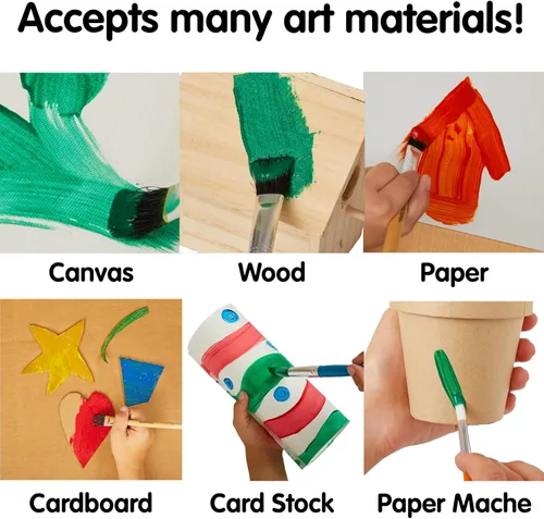 Miniatura 8 de Colorations - SWT16 Pinturas de témpera simplemente lavables, 16 onzas líquidas, juego de 11 colores, no tóxicas, vibrantes, atrevidas, pintura