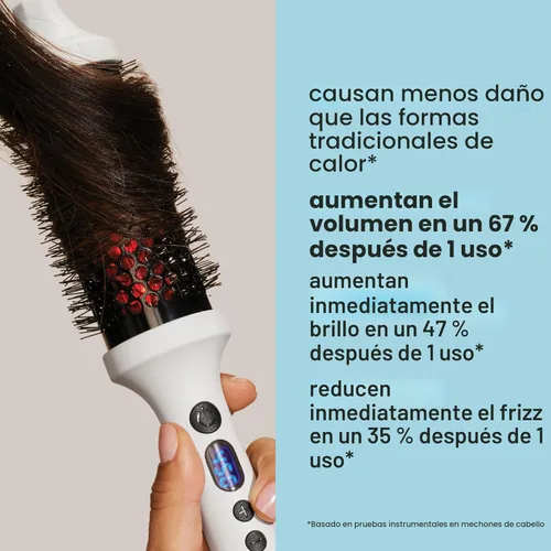 Miniatura 2 de BONDIBOOST Cepillo térmico infrarrojo, cepillo redondo térmico térmico térmico para cabello suave y brillante, peinado seco para volumen