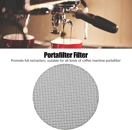 Miniatura 5 de Coffe Puck - Filtro de malla de malla reutilizable de acero inoxidable 316 con múltiples capas sinterizadas, para hacer café (2.303 in)