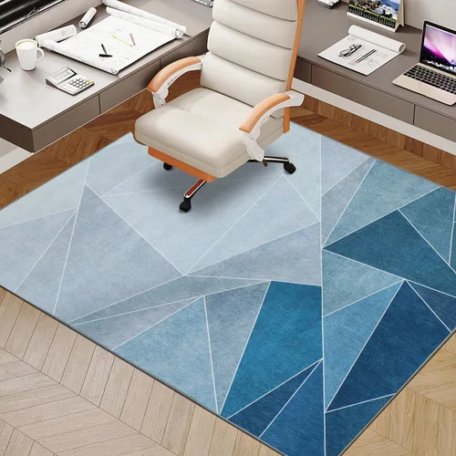 Miniatura 7 de Tapete para silla de oficina para suelo de madera dura, 48 x 60 pulgadas, tapete de oficina con ruedas de alta calidad premium, tapete Gris azulado