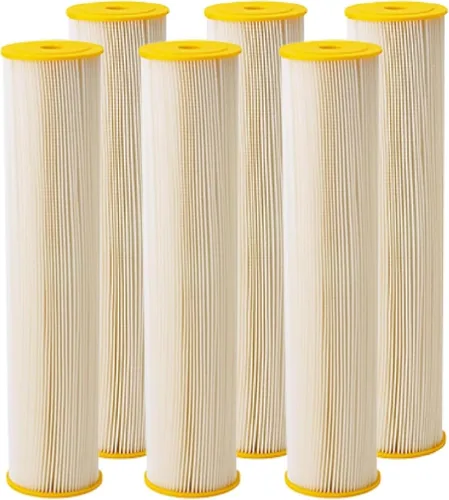 Miniatura 10 de Pentair Pentek ECP5-20BB - Filtro de agua de sedimentos azules grandes, 20 pulgadas, cartucho de poliéster de celulosa plisado para toda la casa, 20