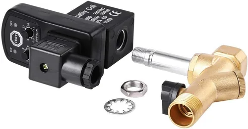 Miniatura 3 de Válvula de drenaje automática Válvula de drenaje temporizada electrónica G1/2 DN15 para la CA 230V de la gestión del condensado del compresor de aire