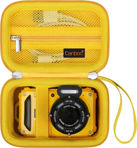 Miniatura 11 de Canboc Funda de transporte para cámara digital Kodak PIXPRO WPZ2, resistente e impermeable, bolsa de fotografía subacuática, bolsillo de malla