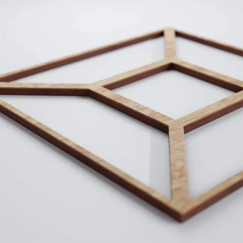 Miniatura 4 de Ekena Millwork 7 3/8"W X 7 3/8"H Extra Pequeña Marion Decorativos Paneles De Pared De Madera De Calado, Roble Rojo rojo (Red Oak)