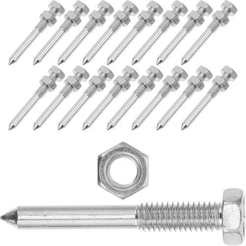 Gatuida 20 púas de césped, picos de tierra de uñas, picos para aireador de hielo, estacas de repuesto para zapatos, herramienta de pinchos
