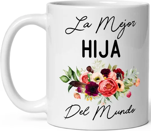 Fantastic Gifts Taza La Mejor Hija Del Mundo, regalo para hija, taza de la mejor hija del mundo, regalo de cumpleaños, regalo para el día de la Madre