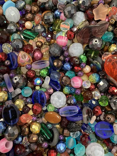 Miniatura 3 de Cuentas de vidrio surtidas para hacer joyas, trabajos de lámpara de bricolaje, artes y manualidades, y arte decorativo de pasatiempos, mezcla