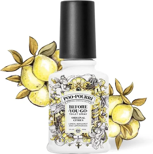 Miniatura 2 de Poo-Pourri Before-You-Go - Aerosol para inodoro, boombox para baño, set de regalo de 2 onzas líquidas, cítricos originales y aire fresco