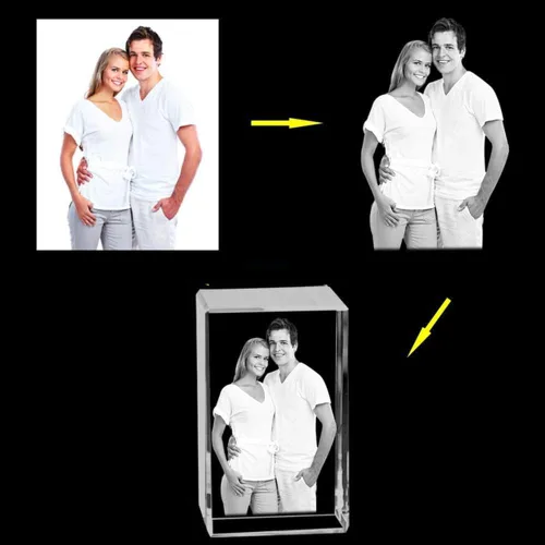 Miniatura 5 de gors Marcos de fotos personalizados, marco de fotos personalizado con grabado láser, marco de fotos de vidrio para fotos de boda