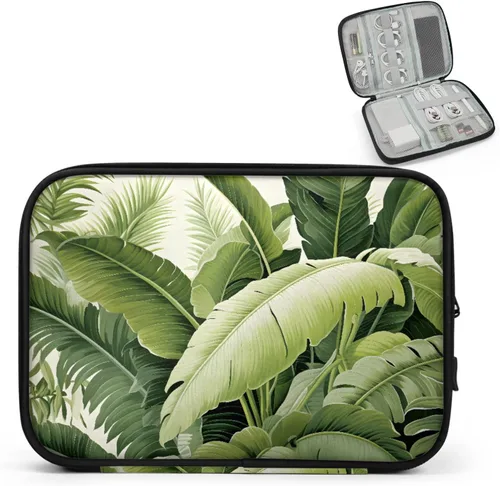 Miniatura 19 de Estuche organizador de viaje de calabaza de arce, bolsa de almacenamiento de cables para cables, cargador, teléfono, disco duro