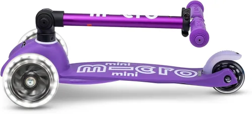 Miniatura 6 de Micro Kickboard - Mini Deluxe Scooter LED Plegable, 3 Ruedas, Inclinarse para Dirigir, Scooter Micro de Diseño Suizo con Ruedas LED que se Iluminan