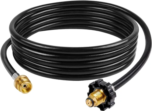 GASPRO Adaptador de manguera de propano de 12 pies, compatible con calentador Mr. Heater Buddy, parrilla portátil y más, se conecta a un tanque de 5