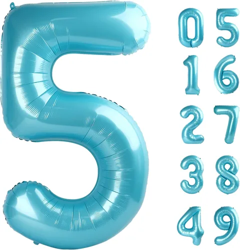 Miniatura 107 de Globo de cumpleaños número 4 dorado de 40 pulgadas, globos gigantes del número cuatro 14 24 34 40 44 2024, globos grandes de lámina de mylar para Oro