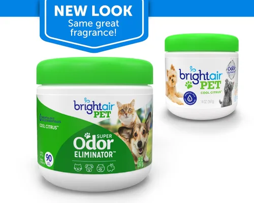 Miniatura 2 de Bright Air 14 oz. Super eliminador de olores, para espacios medianos, aroma de cítricos frescos, caja de 6, ambientador, aceites esenciales