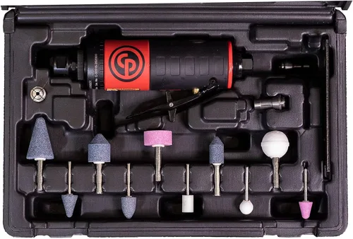 Miniatura 14 de Chicago Pneumatic CP7406 - Herramienta de amoladora de ángulo de aire, soldador, carpintería, detalles automotrices, pulidora de acero inoxidable