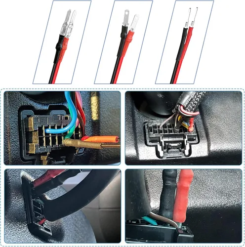 Miniatura 3 de Cable de alimentación para detector de radar, cable de enchufe de espejo retrovisor, con soporte de fusibles en línea, adecuado para Uniden Escort