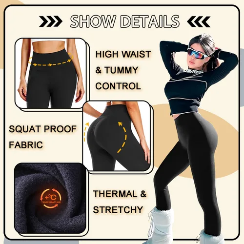 Miniatura 5 de FULLSOFT Paquete de 3 leggings para mujer que no se transparentan a través del entrenamiento, cintura alta, control de abdomen, pantalones de yoga