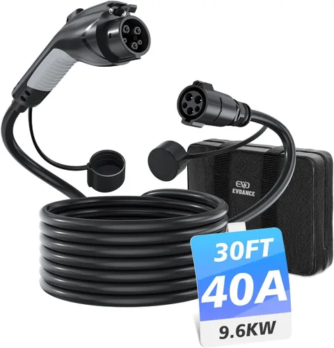 Miniatura 11 de EVDANCE Cable de extensión J1772, cable de extensión de cargador EV 32A, cable de carga de 21 pies para vehículo eléctrico de 110 V-240 V