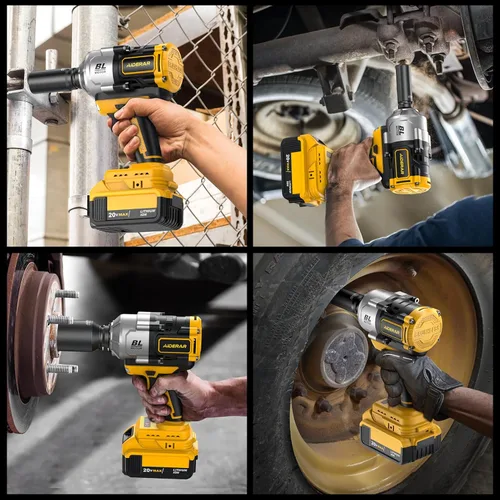 Miniatura 8 de Llave de impacto inalámbrica de 20 V para batería DeWalt, 1500 Nm (1106 pies-libras) pistola de impacto sin escobillas de 1/2 pulgada, herramienta