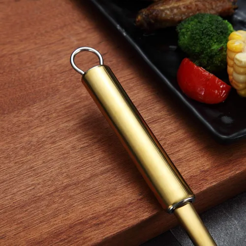 Miniatura 4 de Berglander Espumador, Colador de Acero Inoxidable Dorado, Cocina Dorada con Chapado de Titanio, Cucharas Ranuradas, Para Cocina, Colador de Metal 3.