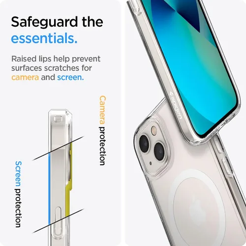 Miniatura 6 de Spigen Funda para iPhone 13 Mini, ultra híbrida MagFit [antiamarilleo] [compatible con Magsafe] - Transparente
