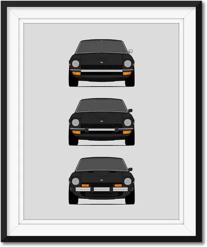 Miniatura 6 de Custom Car Posters Póster hecho a mano compatible con Datsun 240Z 260Z 280Z, generaciones e impresión de Datsun S30/Nissan S30 (Nissan Fairlady Z)