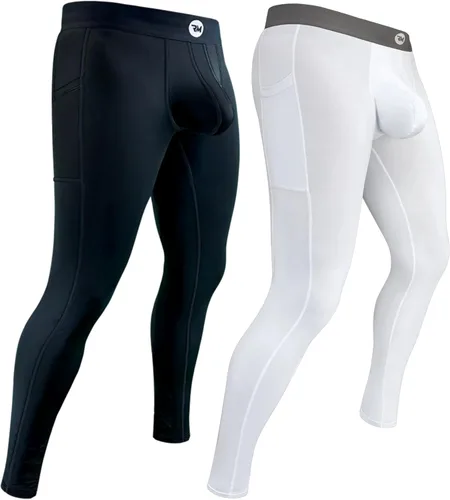 Miniatura 67 de Real Men ABCD Pouch - Pantalones de compresión para hombre, paquete de 1, 2 y 3, leggings para hombre, pantalones de yoga, medias, capa base