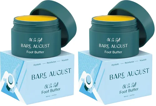 Miniatura 9 de Bare August Crema para pies y bálsamo de talón Loción de mantequilla para pies suaves, lisos y saludables, hidratante de pies y suavizante de crema