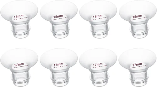 Inserto de brida de 15/0.669 in, 8 unidades compatibles con brida de 0.945 in/escudo de la mayoría de las bombas, adecuado para bomba de leche