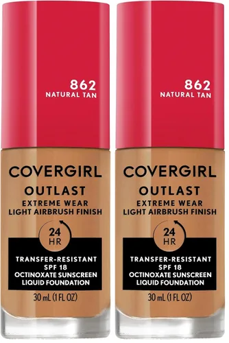 Miniatura 23 de Covergirl Outlast Extreme Wear Base líquida 3 en 1 de cobertura completa, protector solar SPF 18, beige pulido, 1 onza líquida