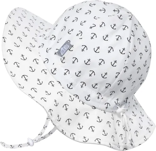 Miniatura 37 de JAN & JUL Sombrero de sol de algodón UPF 50+ con ala ancha para niñas pequeñas