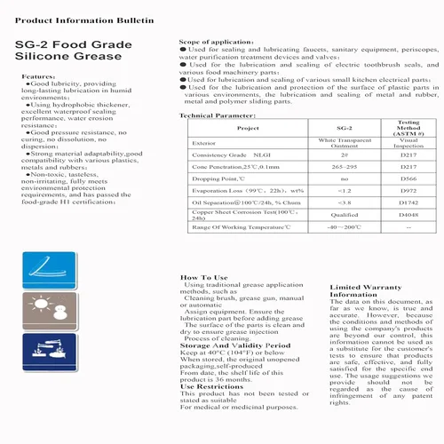 Miniatura 4 de Grasa de silicona, lubricante sanitario de grado alimenticio, lubricante para máquinas, previene que las válvulas y juntas tóricas se peguen, tubo