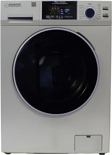 Lavadora secadora todo en uno Equator VENTED-DRY 30% más rápida que condensación 15 lb 110V en plateado