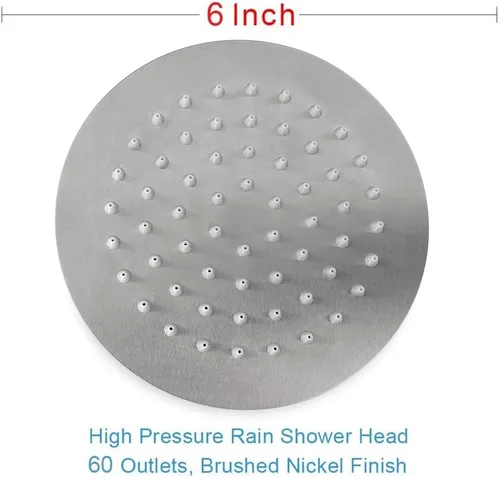 Miniatura 2 de NearMoon Cabezal de ducha de lluvia, diseño ultrafino - aumento de presión, experiencia impresionante, cabezal de lluvia de acero inoxidable de alto